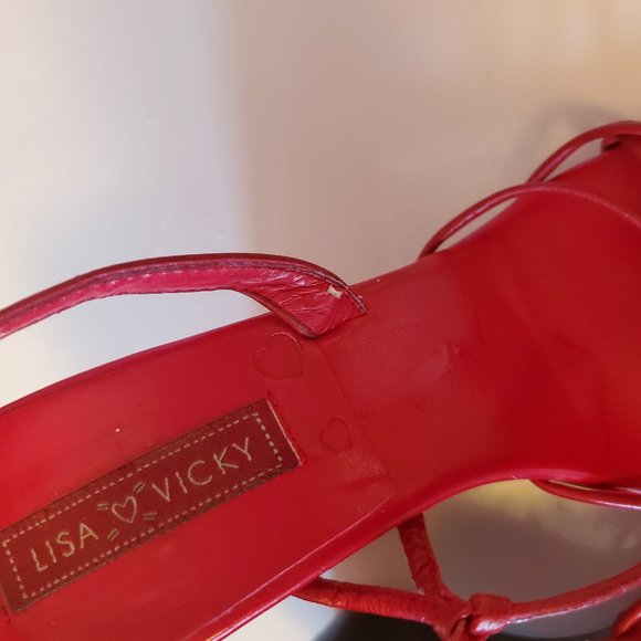 Lisa Vicky Wedge Sandals Size 4M - Picture 7 of 7